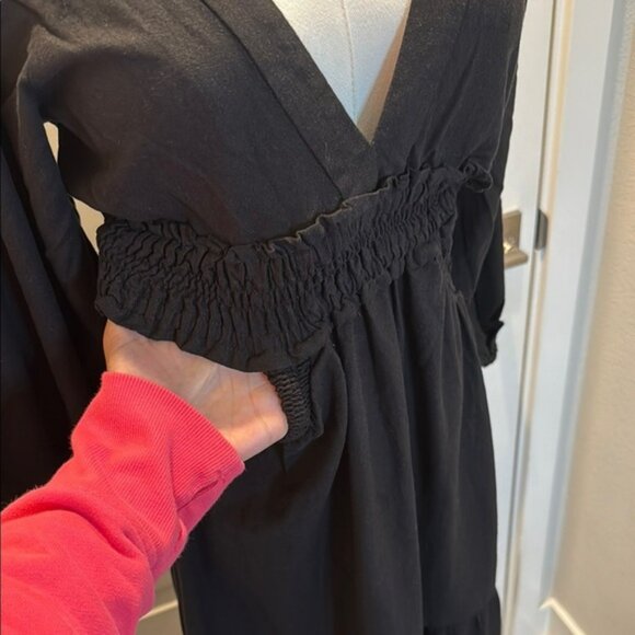 FARM Rio Black Long Dress Size S - Picture 9 of 9